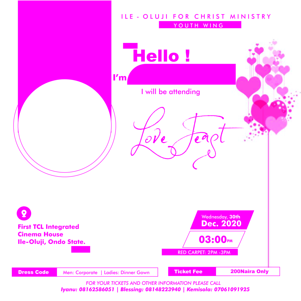 Create your personalized DP for Love Feast - GetDP
