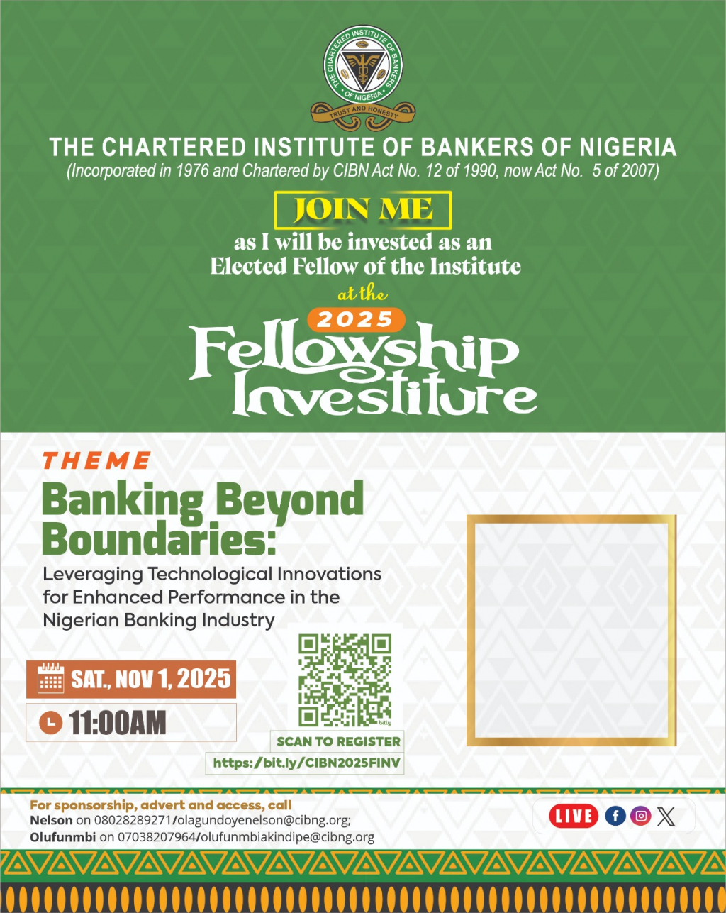 Create your personalized DP for JOIN ME_CIBN_ELECTED_FELLOW - GetDP